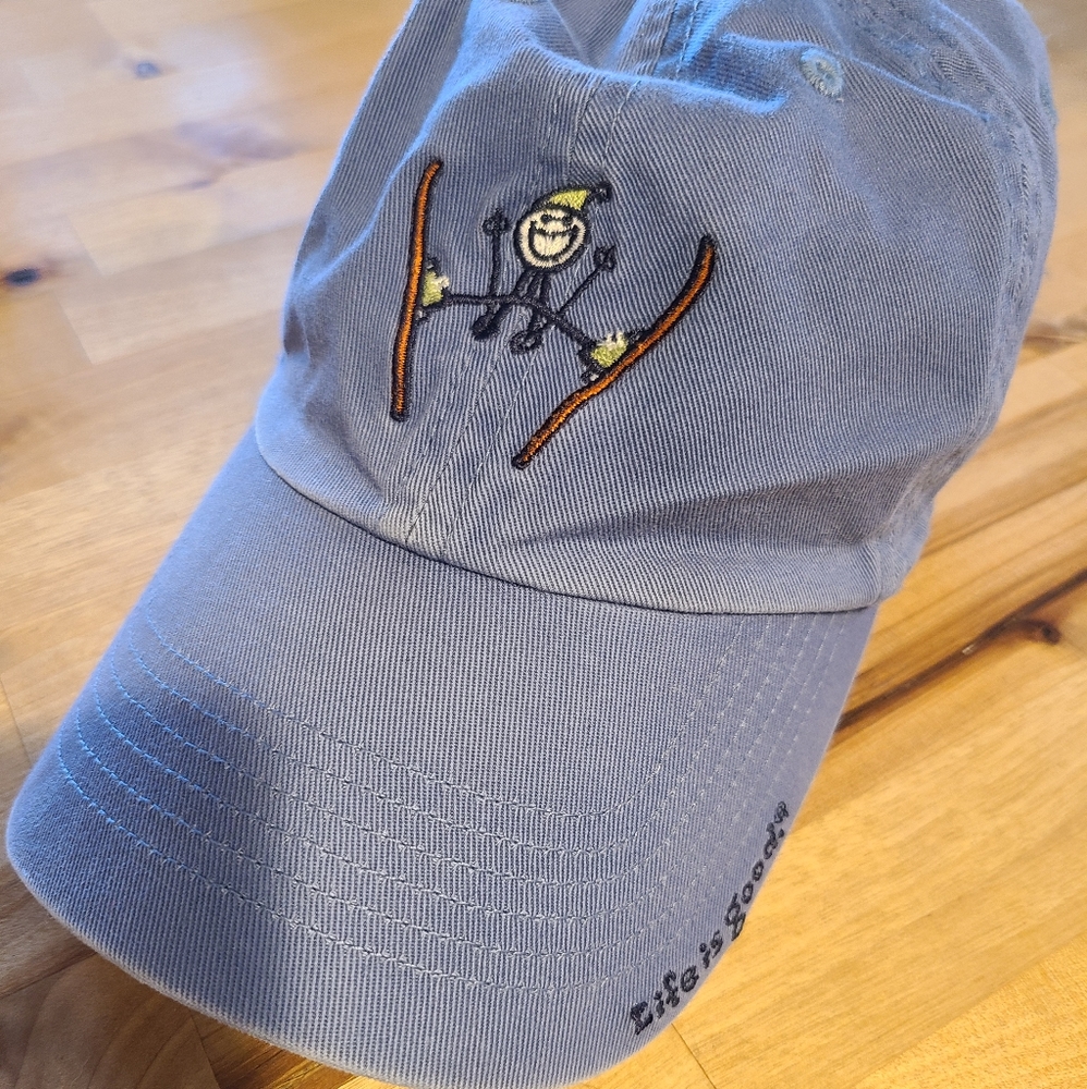 Life is Good Baseball Hat Ski Embroidered